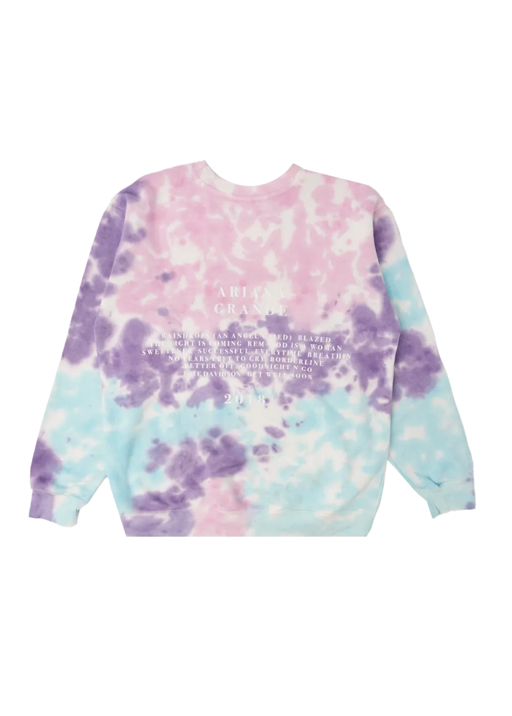 Ariana Grande God Is A Woman Crewneck Tie-Dye