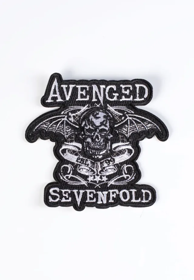 Avenged Sevenfold Deathbat Banner Aufnäher schwarz Onesize