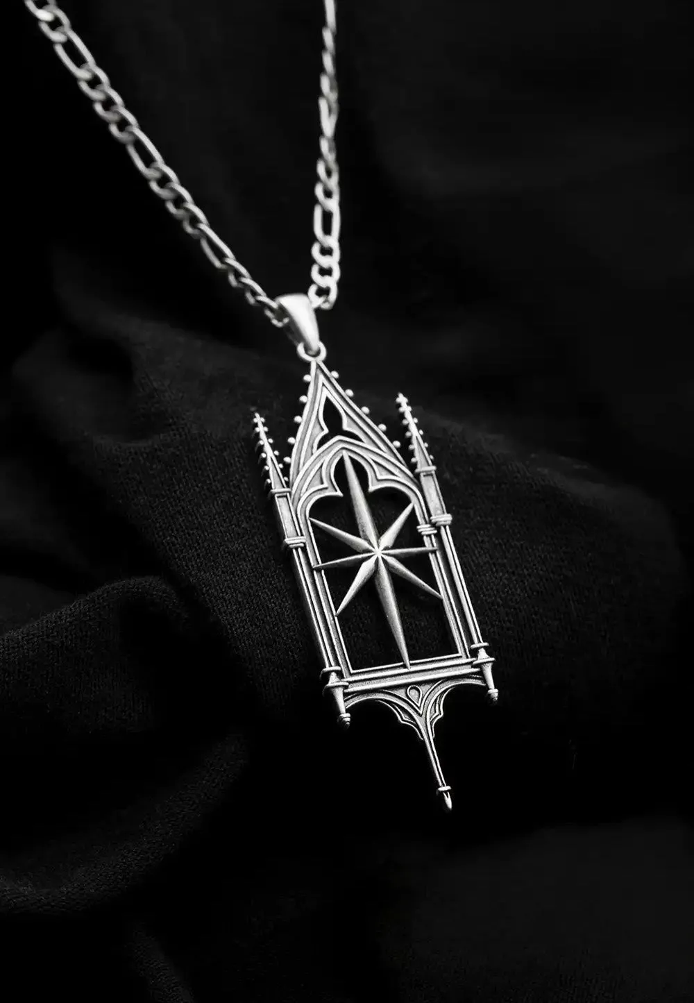 Impericon Sanctum Star Silver Kette Gothic Neuheit