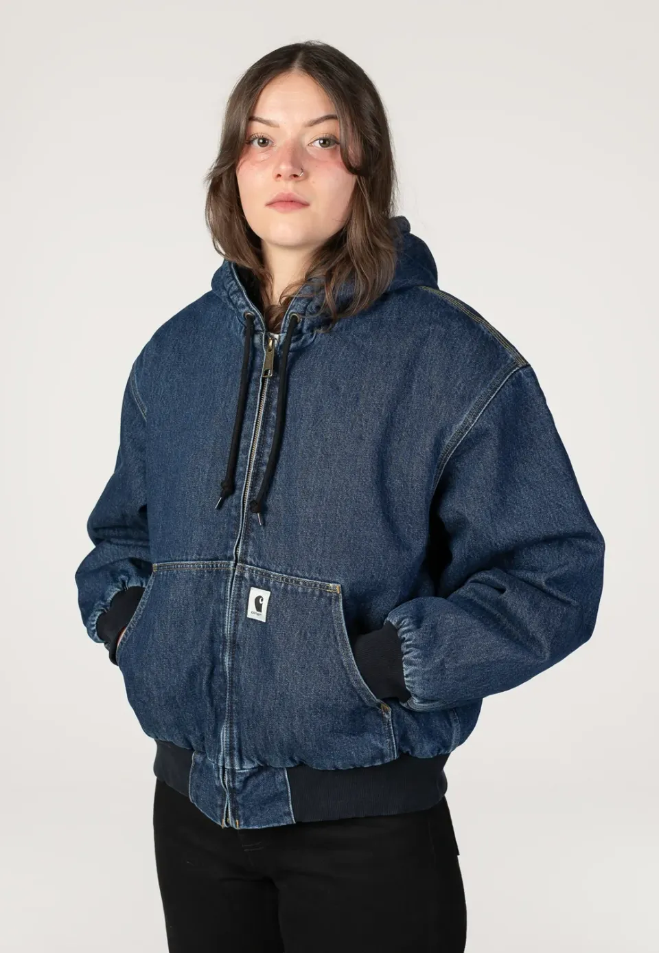 Carhartt WIP OG Active Jacke Stone Washed Blue Damen