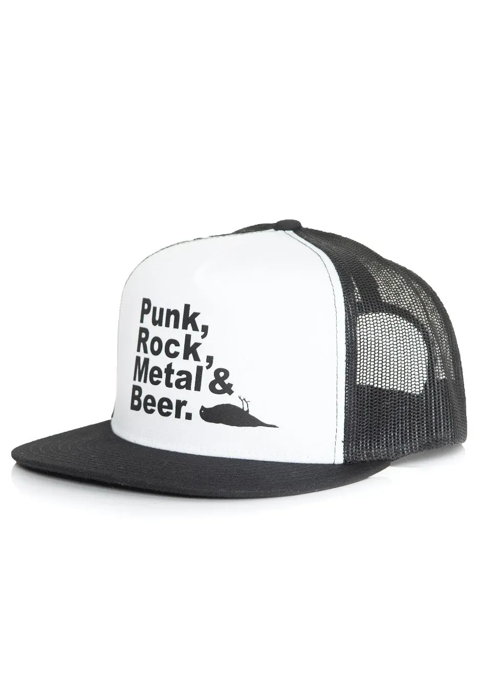 Impericon PRMB Black/White/Black Cap Trucker Schwarz