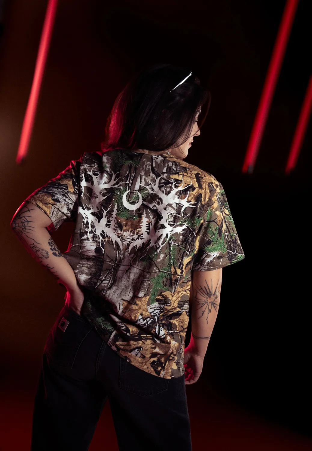 Impericon Logo Real Camo T-Shirt grün