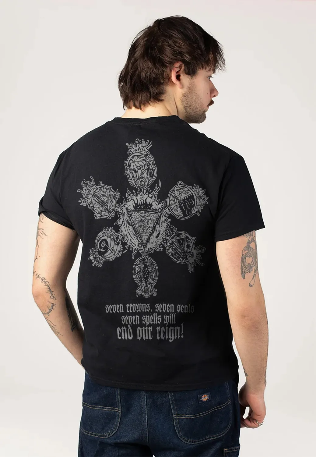 Sulphur Aeon Seven Crowns And Seven Seals T-Shirt Schwarz