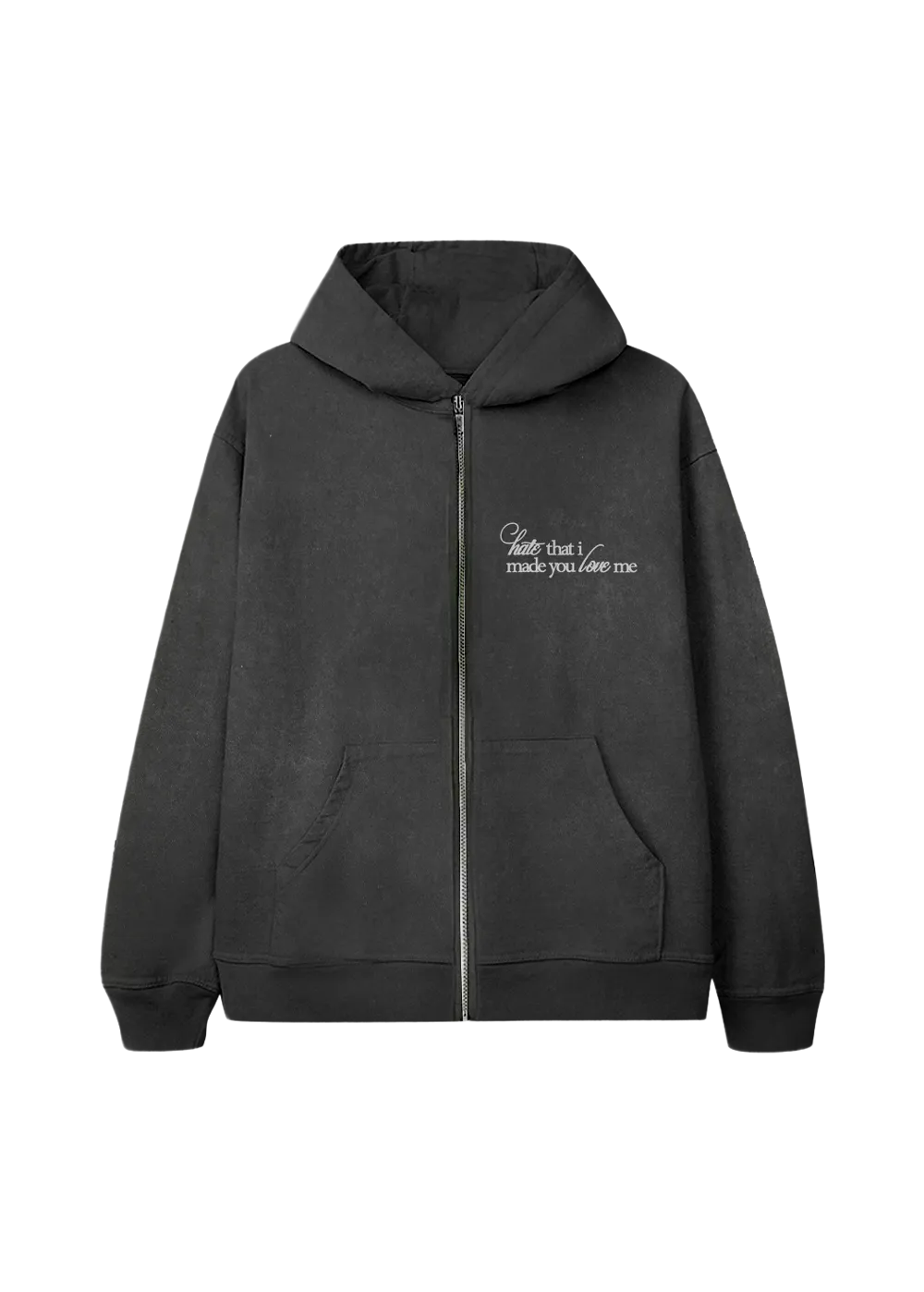 Ariana Grande Hate That Flower Zip Hoodie Jacke Reiverschluss