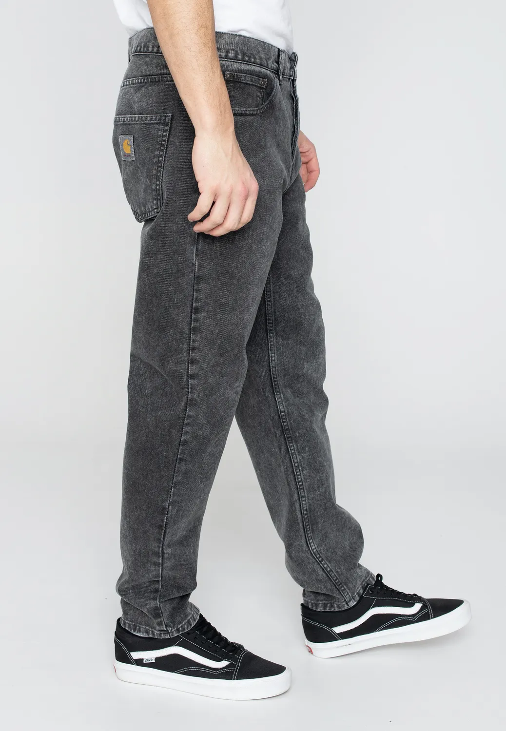 Impericon Newel Worn Washed Black Jeans Loose Fit schwarz