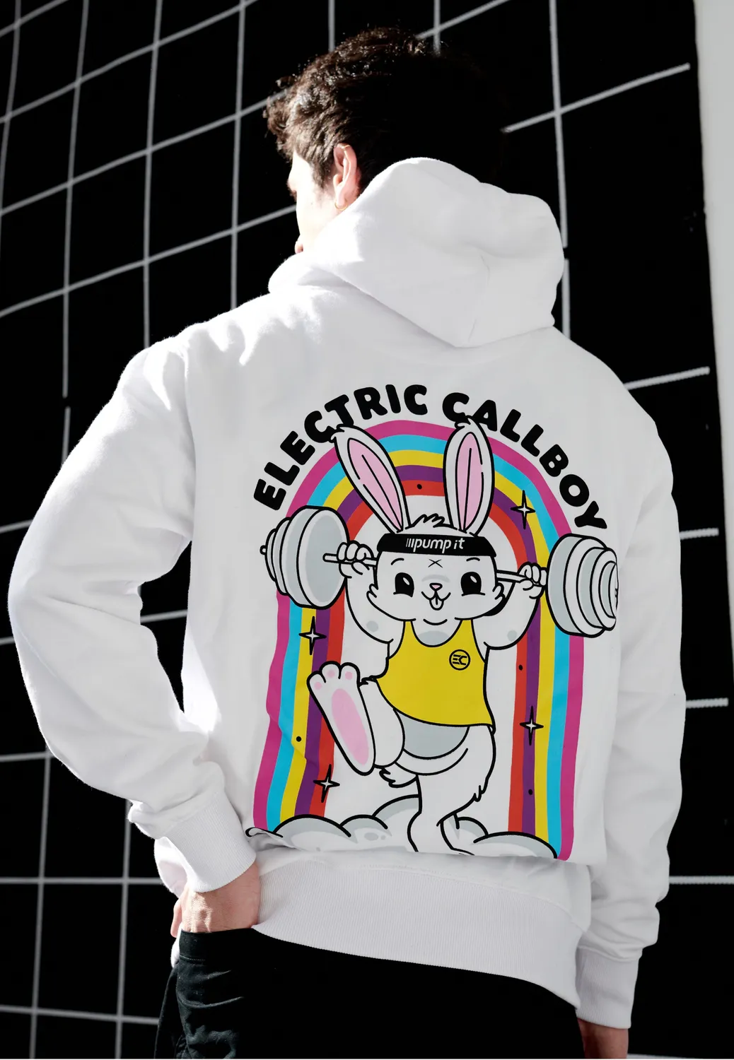 Impericon Pump It Bunny Hoodie weiß Unisex Metalcore