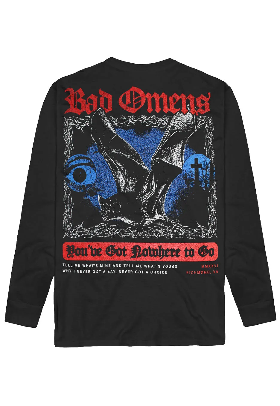 Impericon Bat Longsleeve schwarz