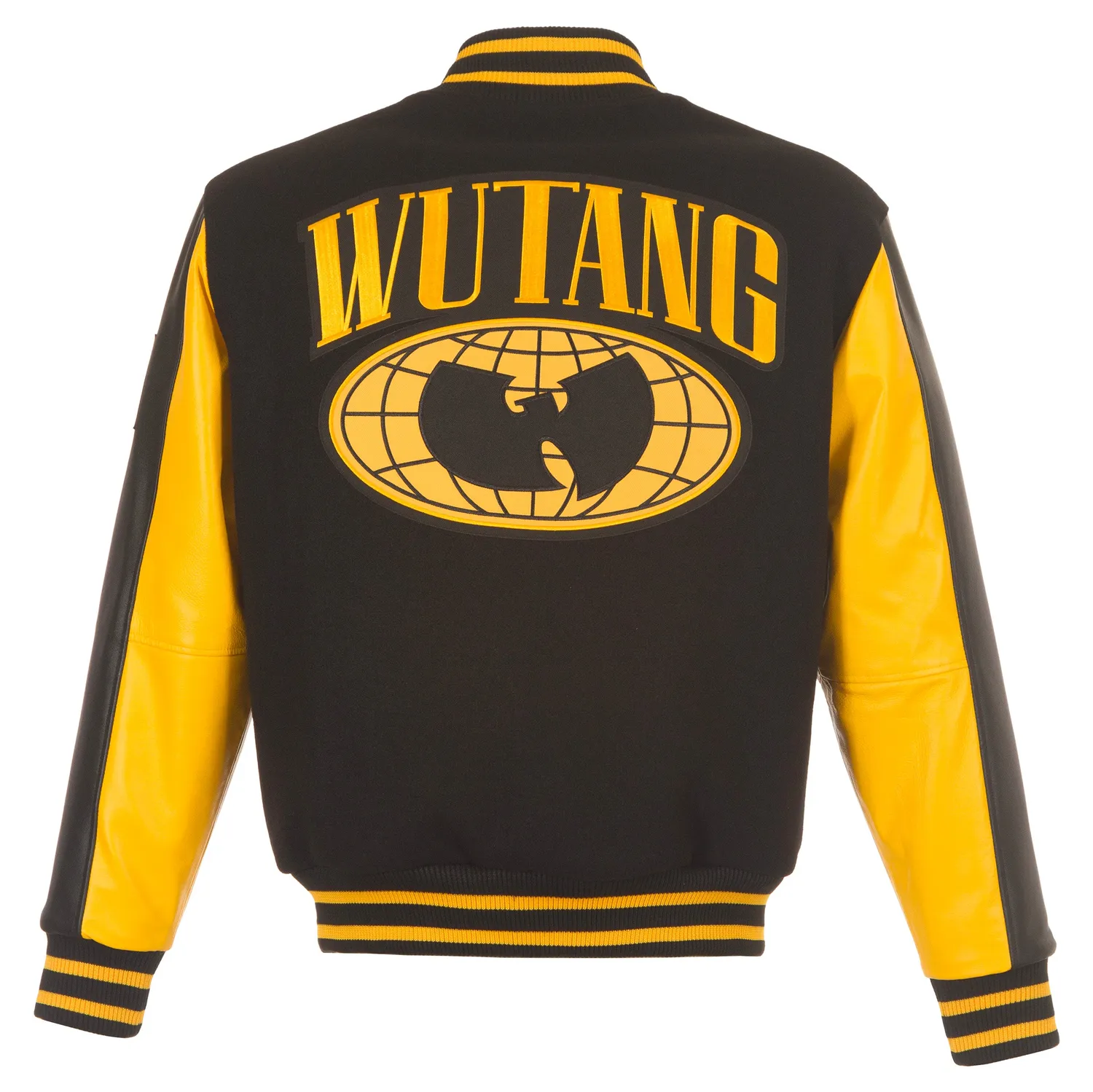 Wu-Tang Wu Globe Black Yellow Patterned Sleeve Jacke