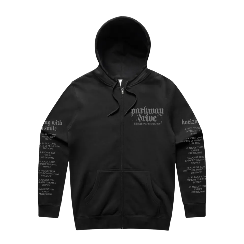 Parkway Drive Killing Horizons Wolf Tour Zip-Hoodie schwarz