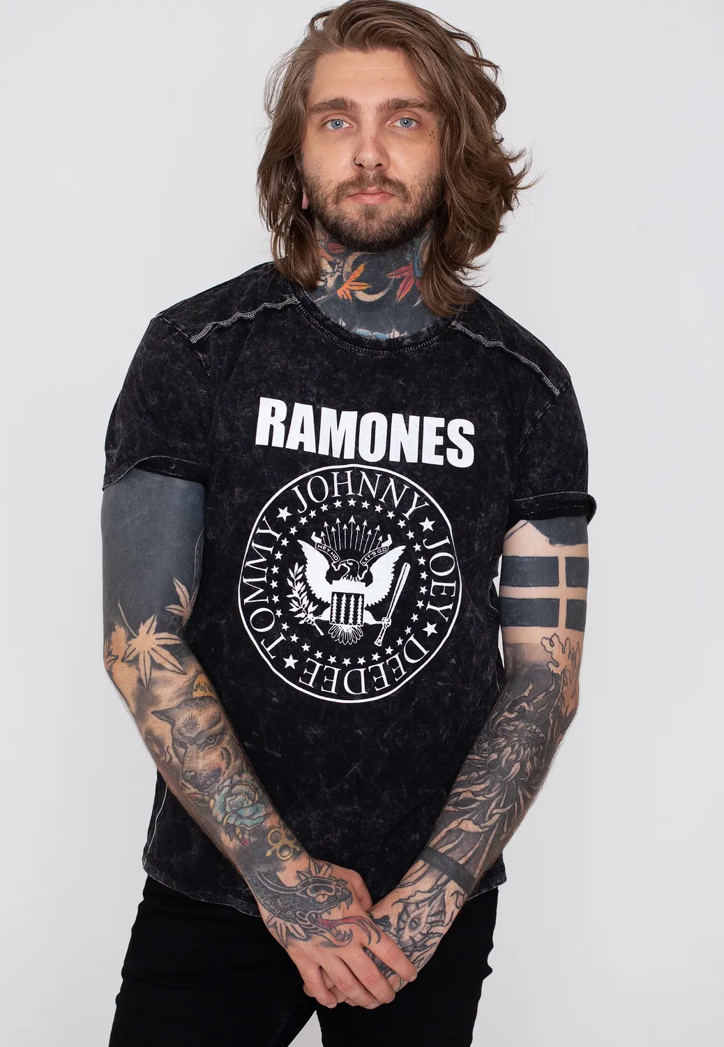 Impericon Presidential Seal Snow Wash T-Shirt schwarz