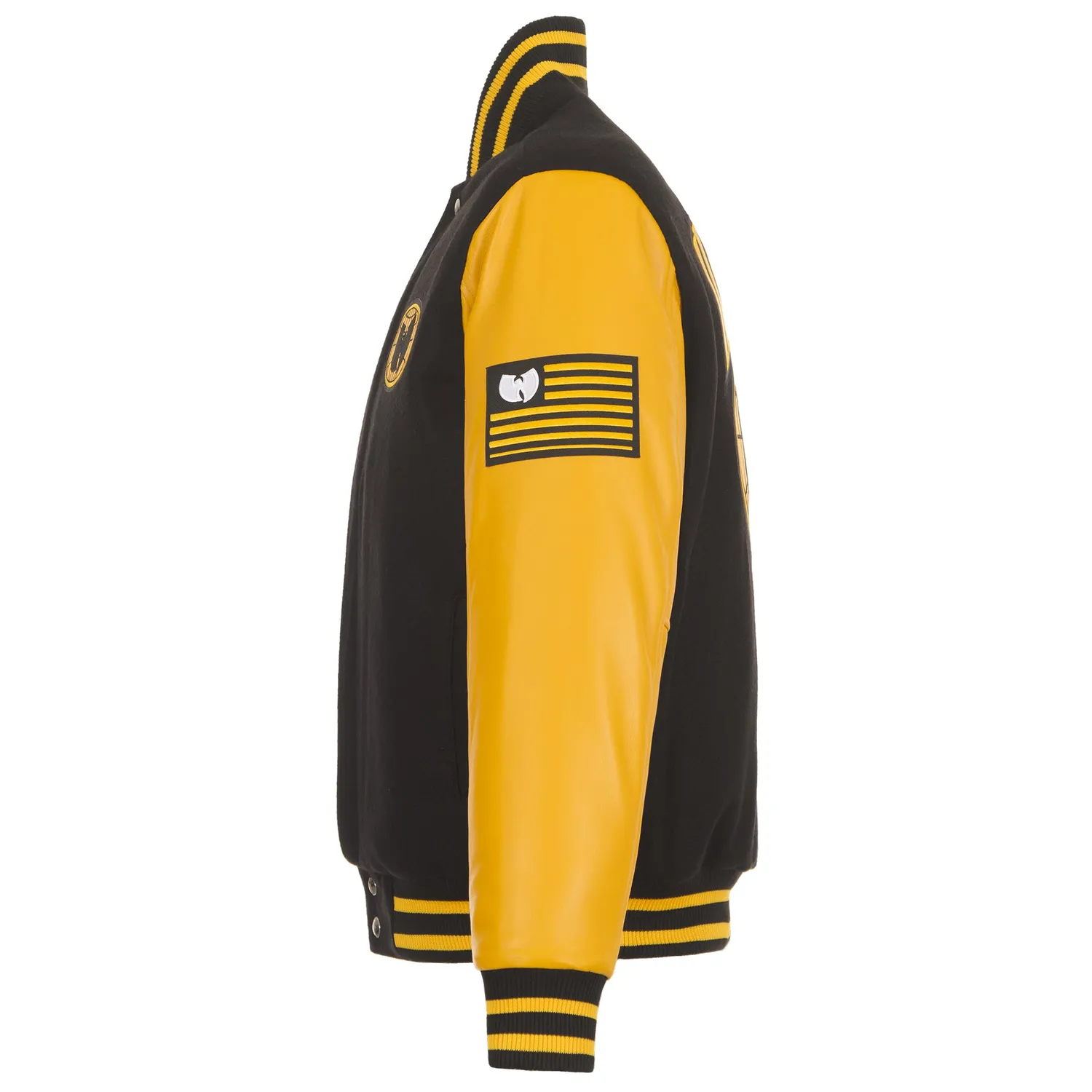 Wu-Tang Varsity Wu Globe Jacke Wolle Leder Gesteppt