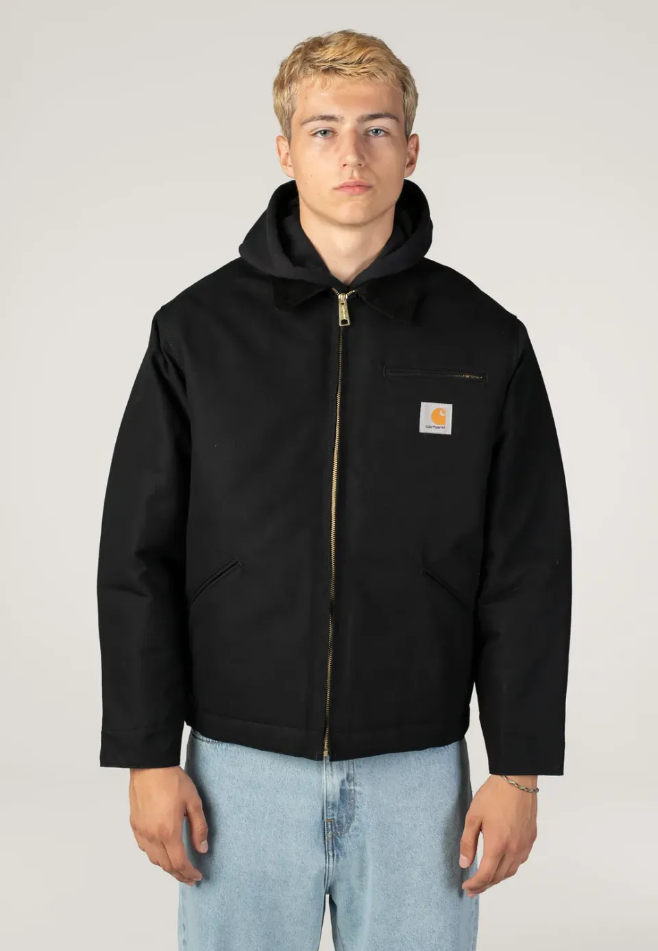 OG Detroit Rigid Black/Black Jacke Canvas schwarz