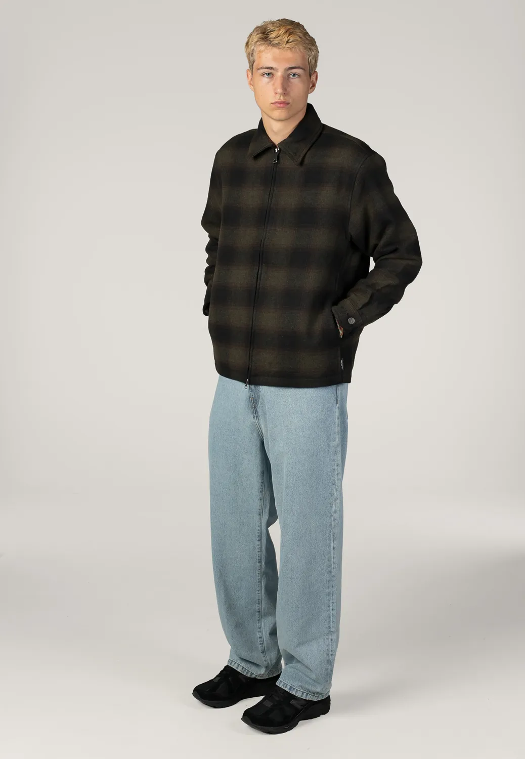 Alton Check Cypress Jacke grün Twill Herren