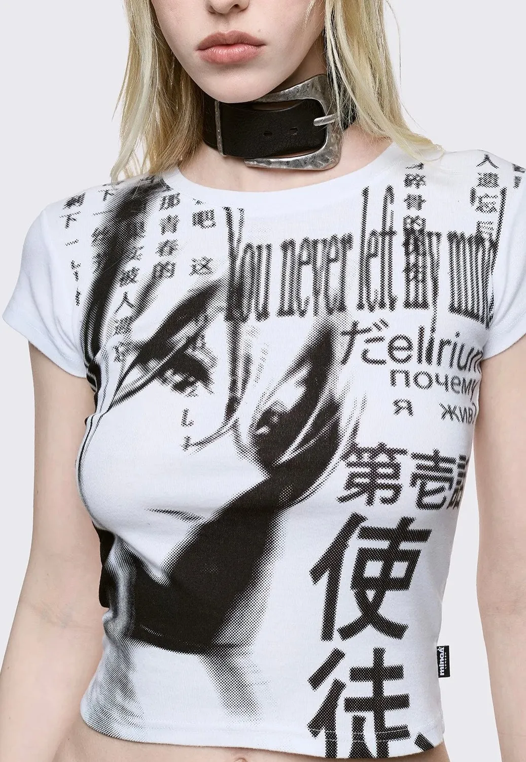 Impericon Mind Glitch Baby White T-Shirt Gothic
