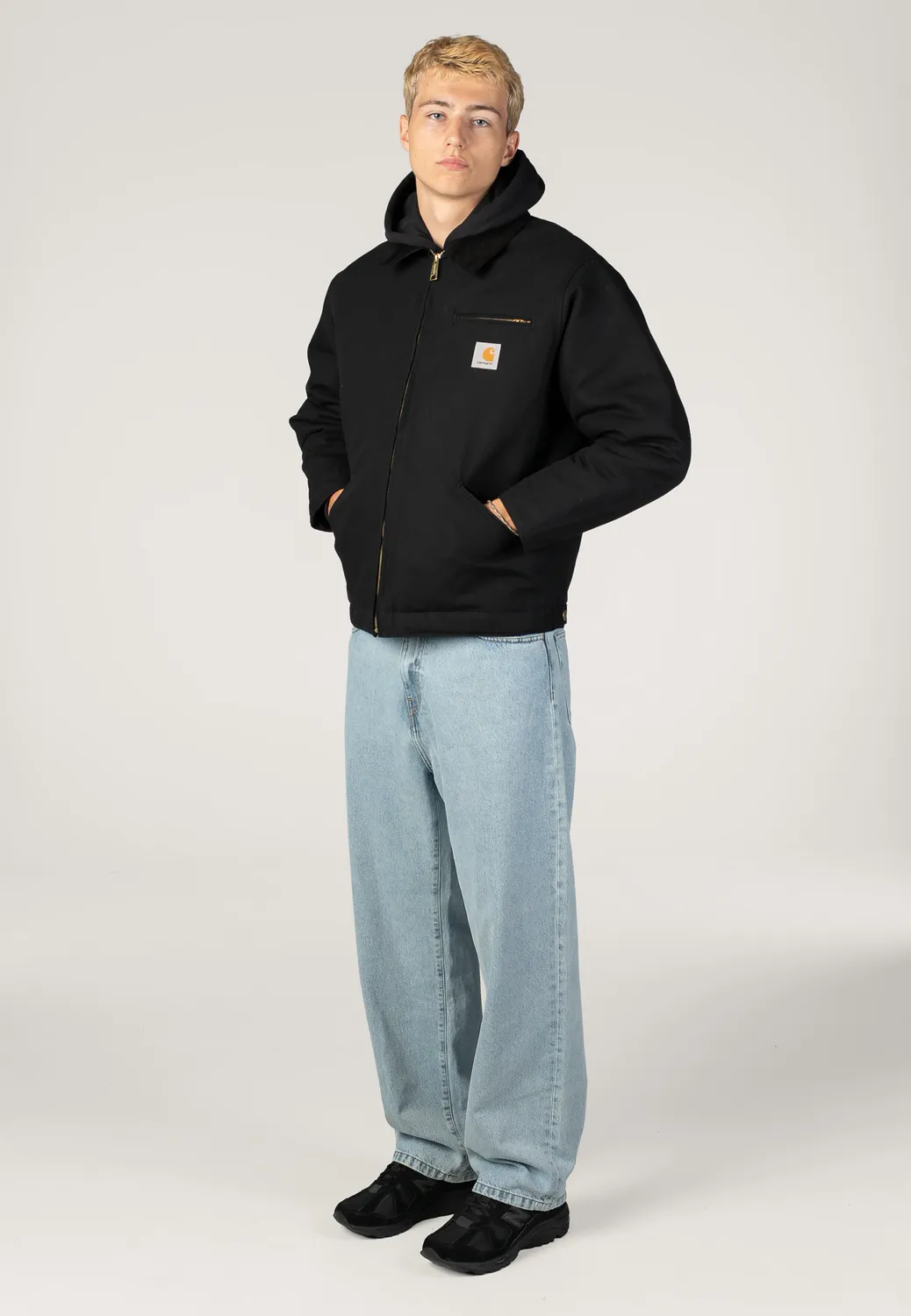 OG Detroit Rigid Black/Black Jacke Canvas schwarz
