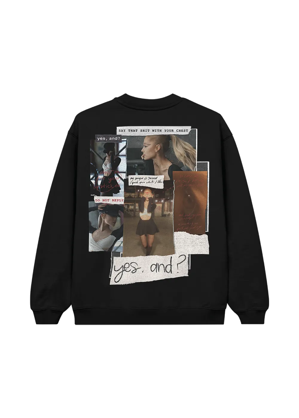 Ariana Grande yes, and? Crewneck Sweatpants Set bestickt