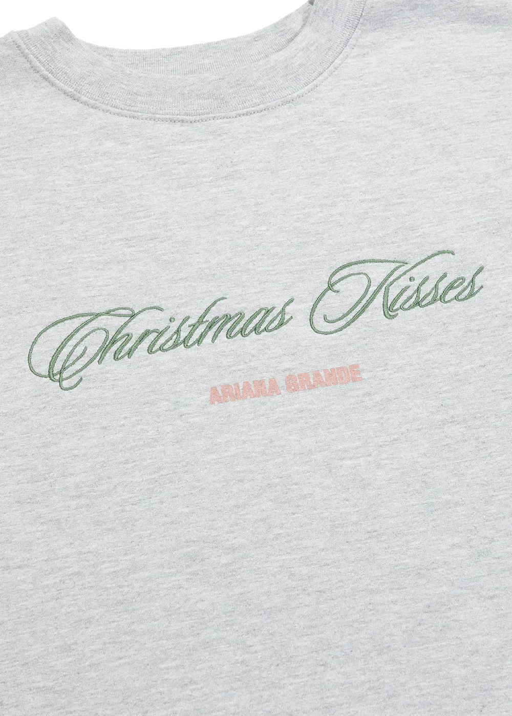Ariana Grande Christmas Kisses Crewneck Stickerei Baumwolle
