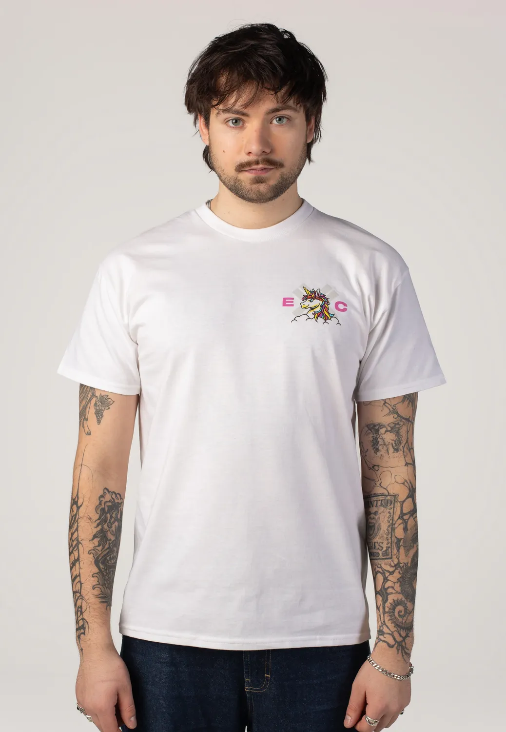 Impericon Spaceman Unicorn T-Shirt weiß Unisex