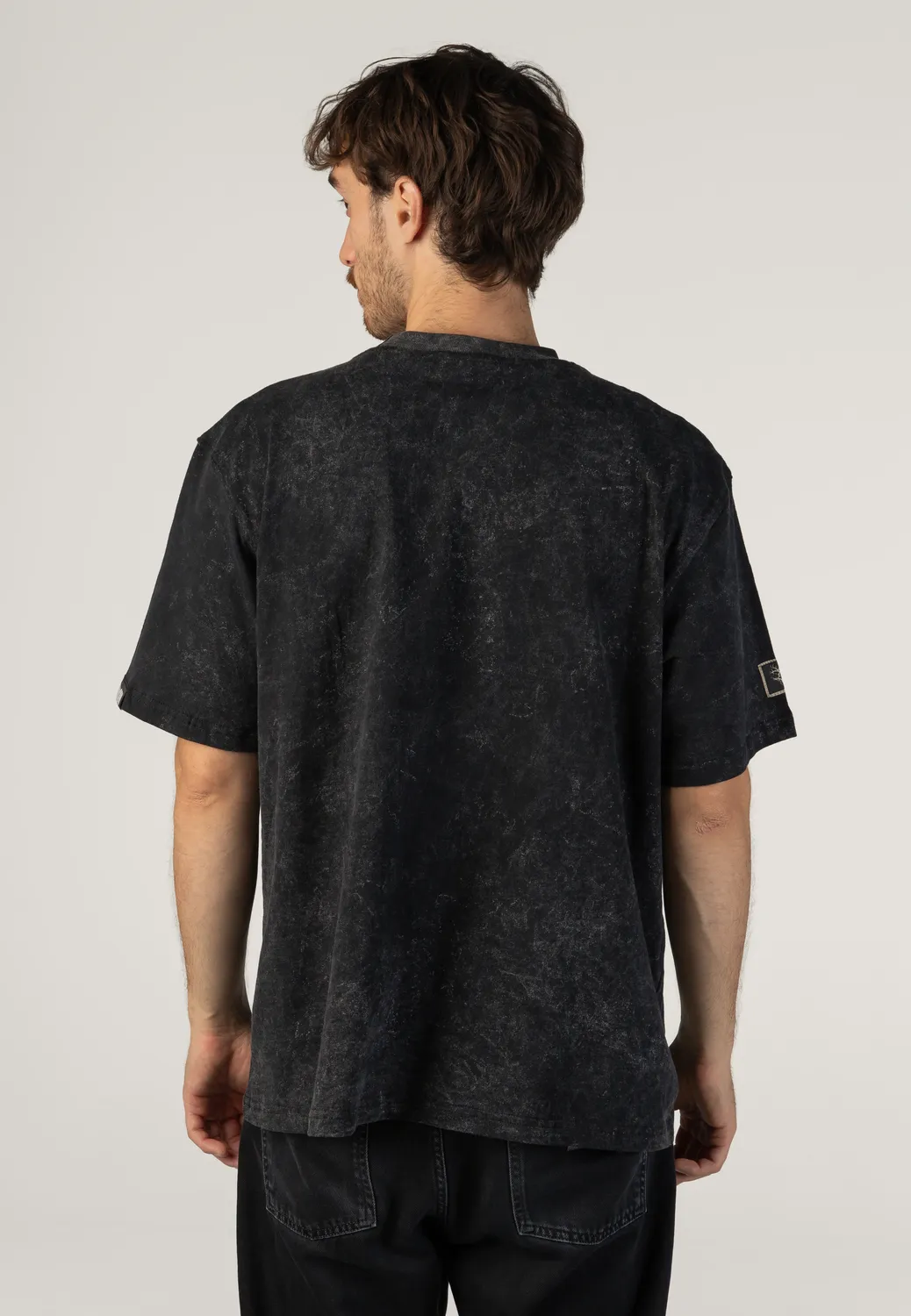 Impericon Logo Acid Wash Premium T-Shirt schwarz