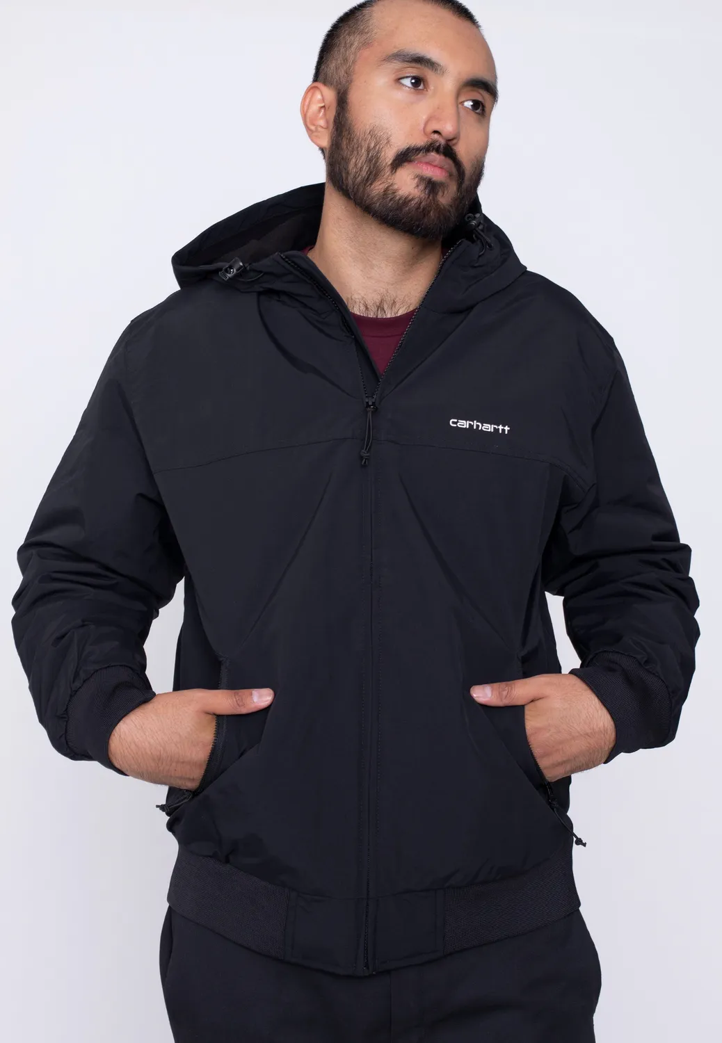 Impericon Hooded Sail Jacke schwarz-weiß Nylon