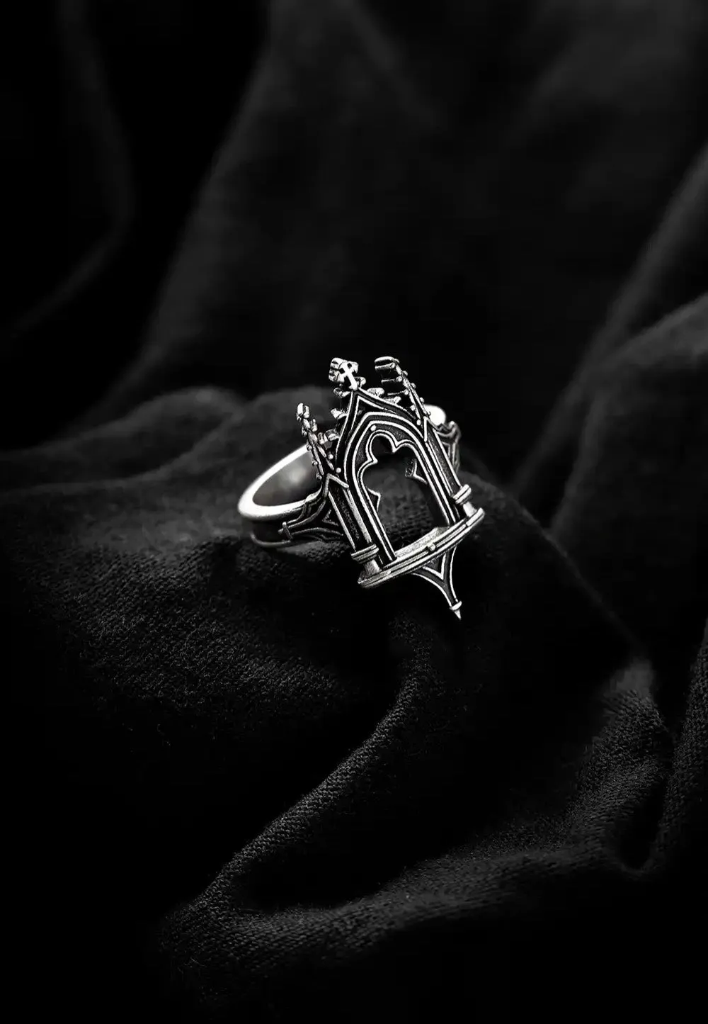 Impericon Sancta Lux Silver Ring silber Metalllegierung