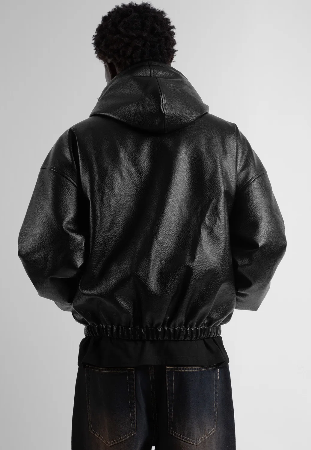 Impericon Nifty Shelter Black Lederjacke M Kunstleder