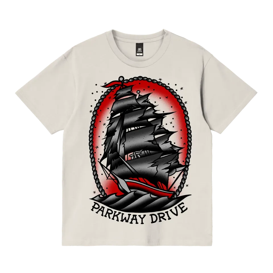 Parkway Drive Home Is For The Heartless T-Shirt beige oversized