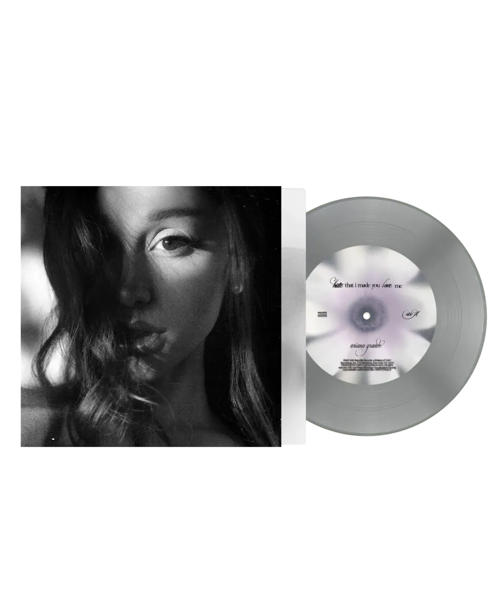 Ariana Grande hate that i made you love me Vinyl fluffy tail gray 7" Single