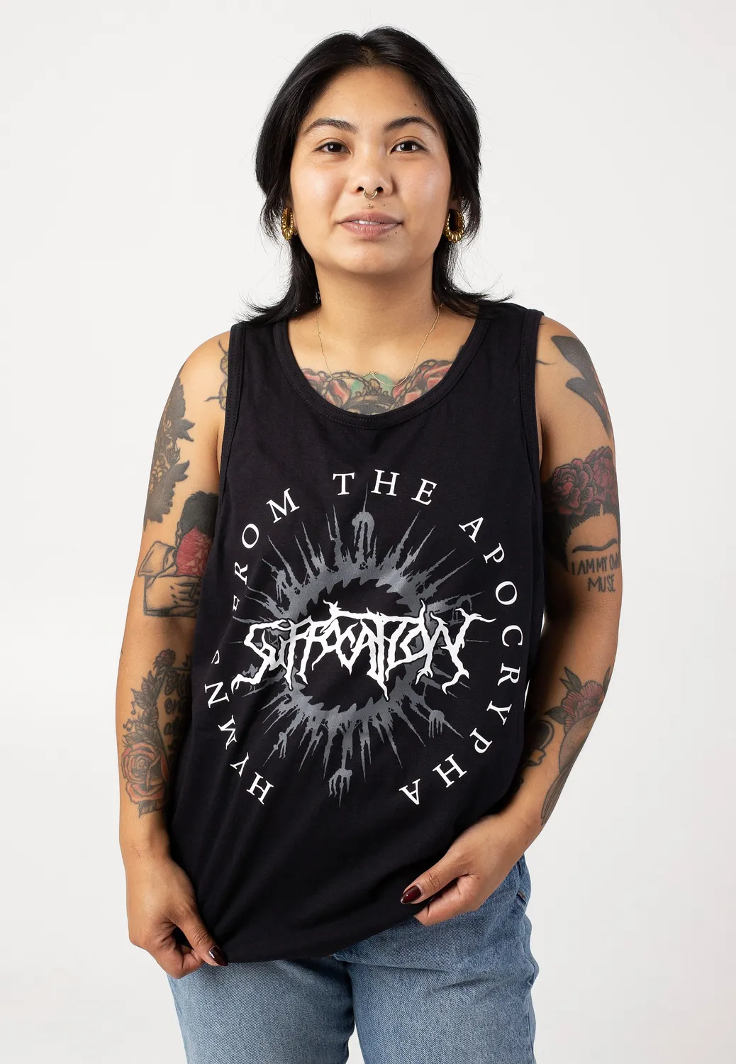Impericon Hymns Logo Tank Top schwarz Death Metal