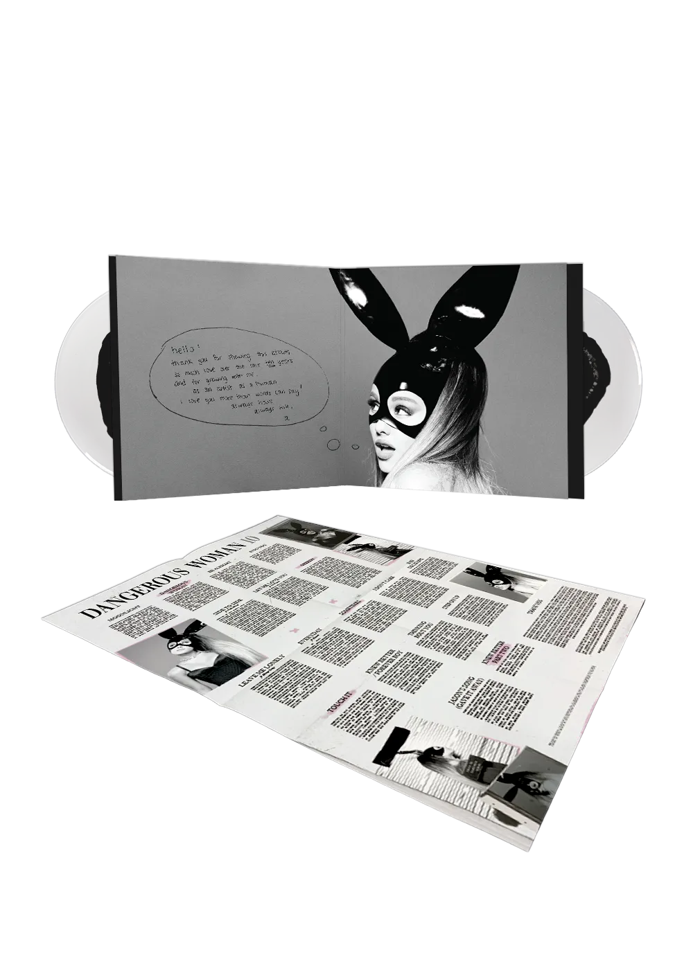 Ariana Grande Dangerous Woman Tenth Anniversary 2LP Vinyl Schwarz-Clear