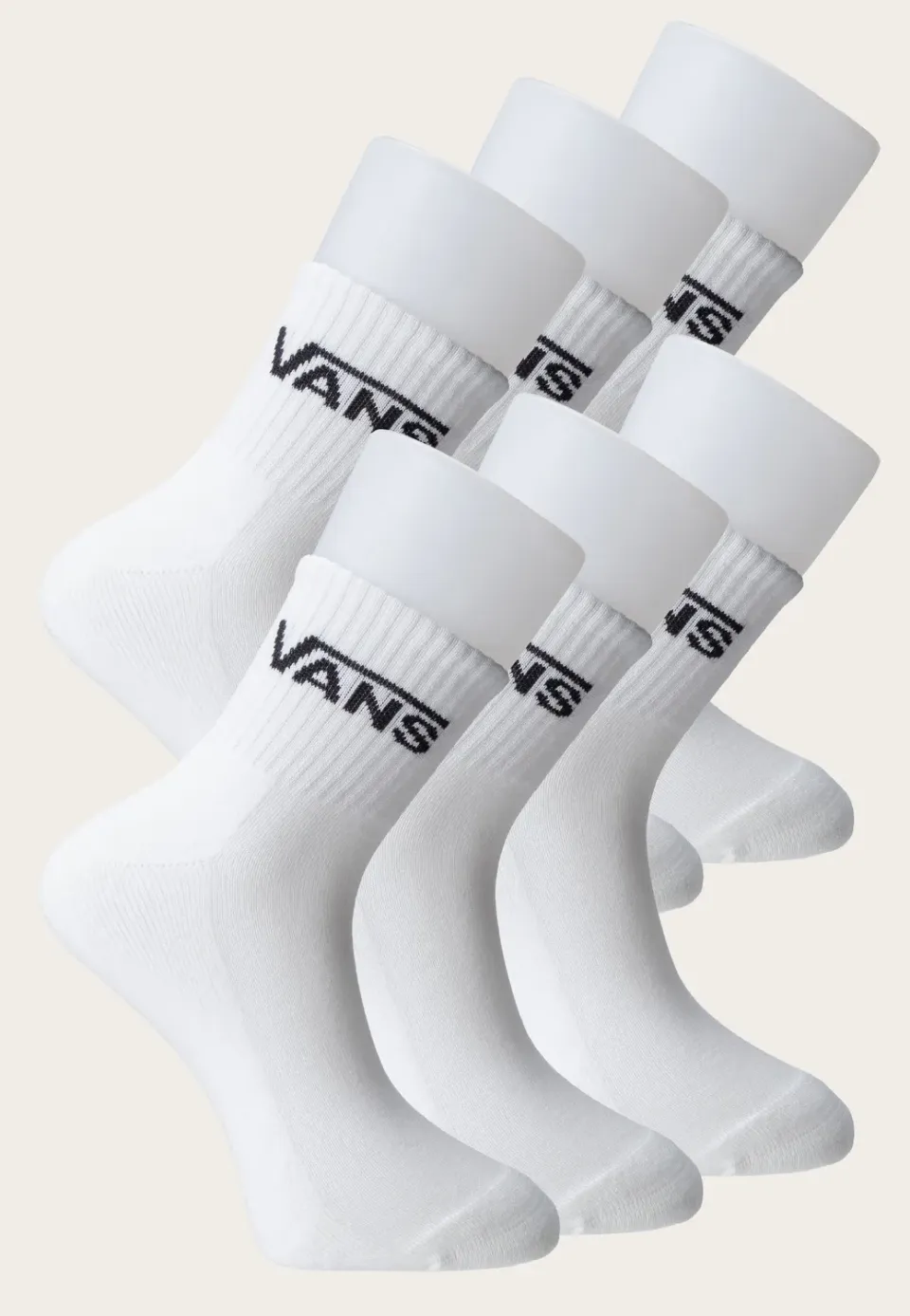 Impericon Classic Half Crew Pack of 6 Socken Weiß