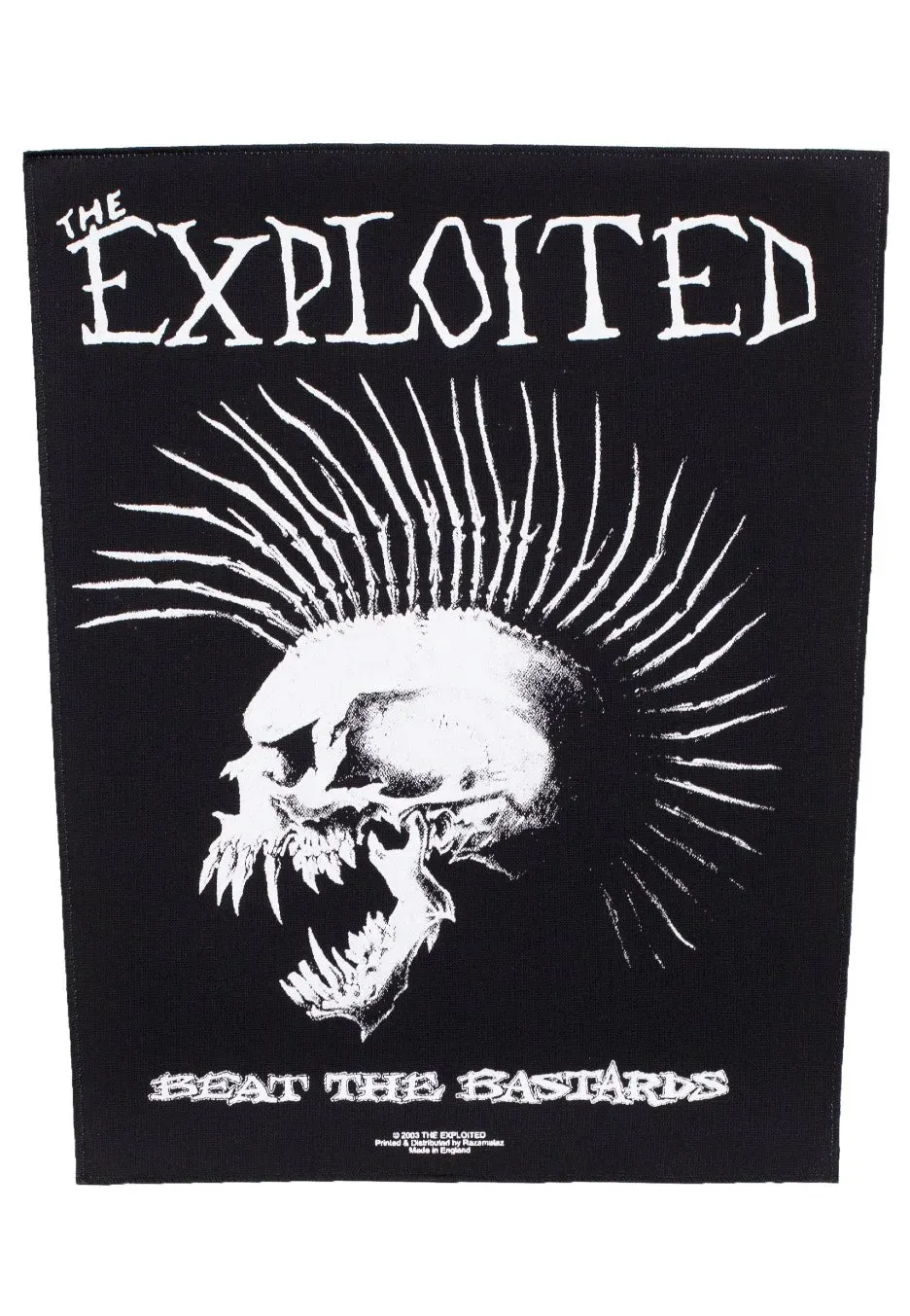 Impericon Beat The Bastards Backpatch schwarz
