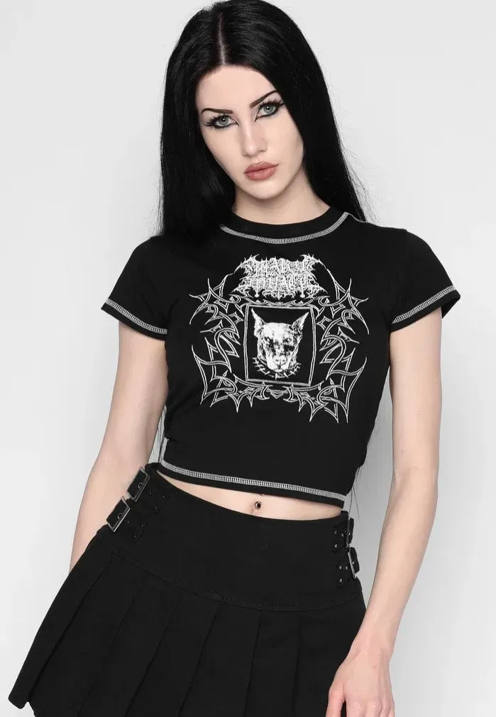 Impericon Nyx Cropped Baby T-Shirt schwarz XS-XXXL