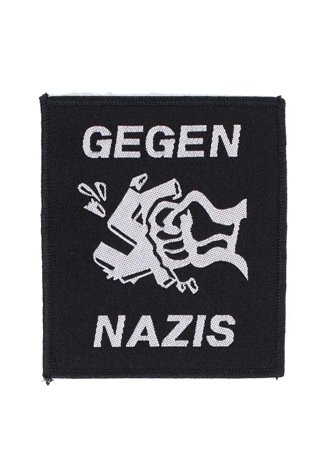 Impericon Gegen Nazis Aufnäher schwarz Onesize Statement