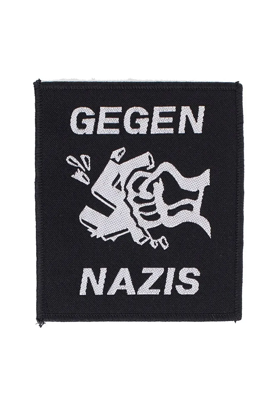 Impericon Gegen Nazis Aufnäher schwarz Onesize Statement