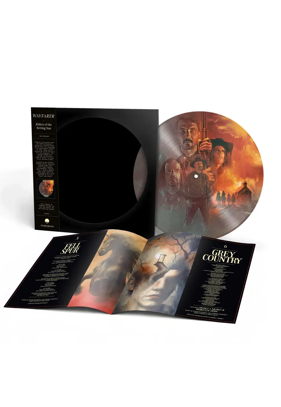 Riders Of The Setting Sun Ltd. Picture Vinyl Black Metal