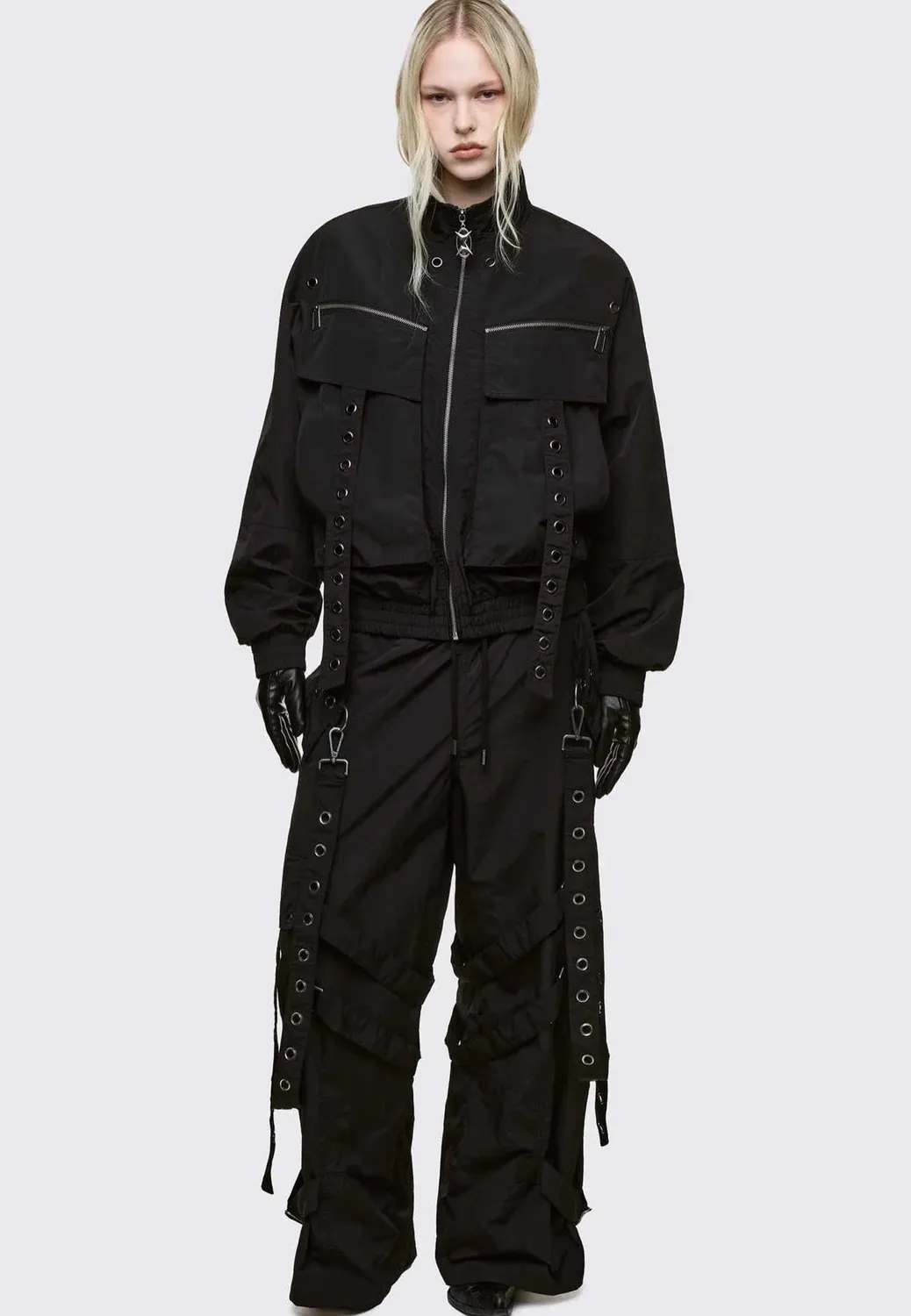 Impericon Cyclone Black Windbreaker Jacke schwarz M