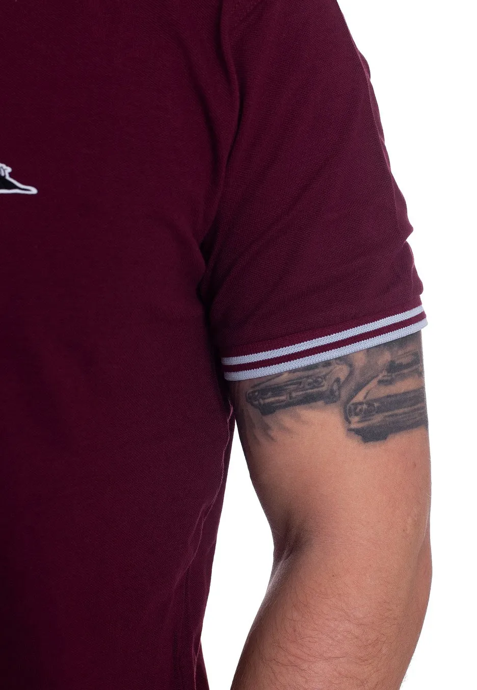 Impericon Classic Tipped Burgundy Sky Polo S Baumwolle