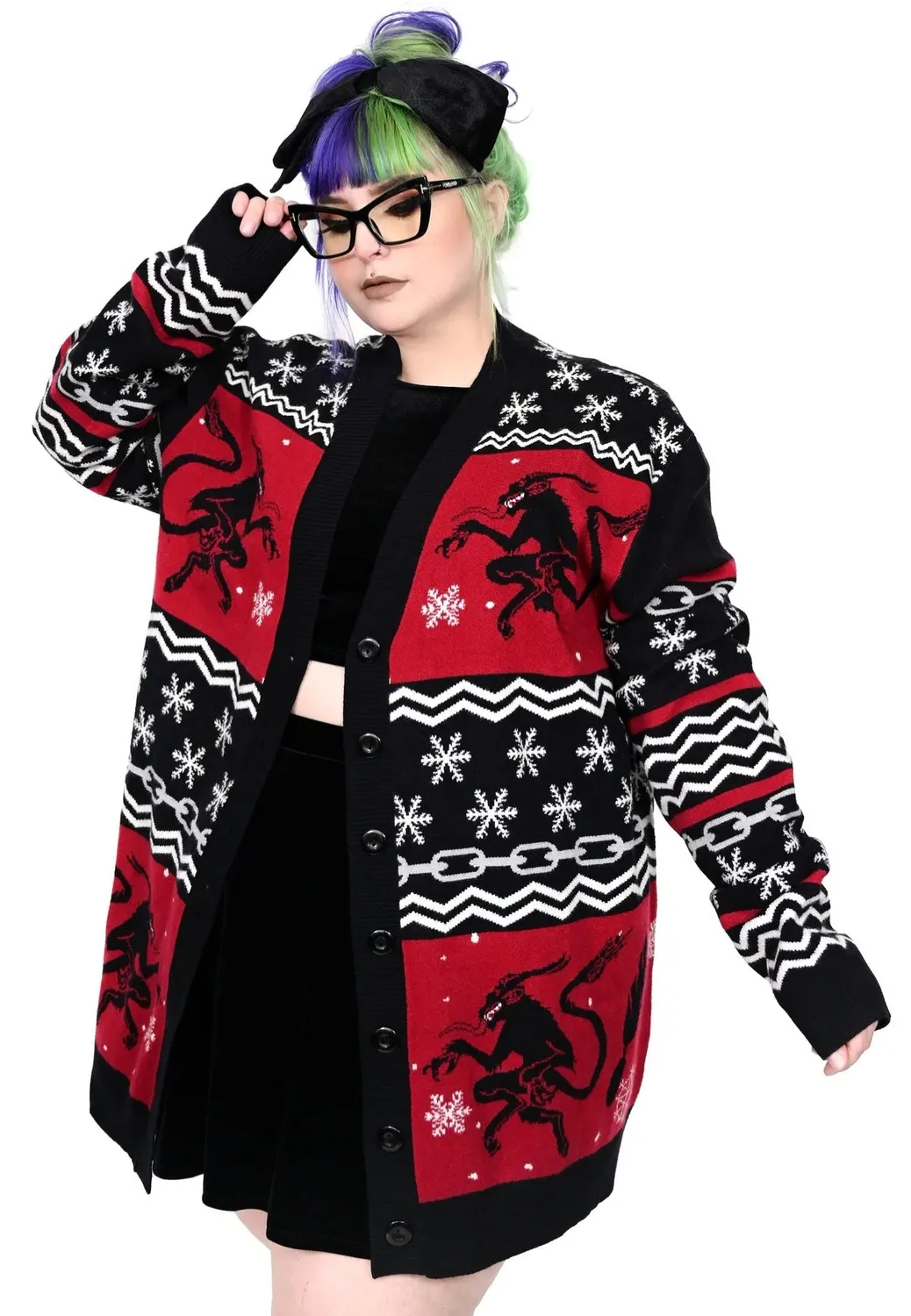 Impericon Krampus Cardigan Damen Bunt Exklusiv