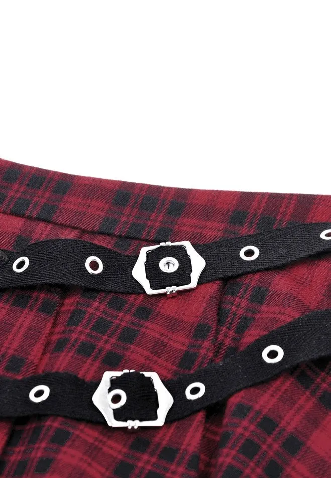 Impericon Punk Red Plaid Rock rot Karo Damen