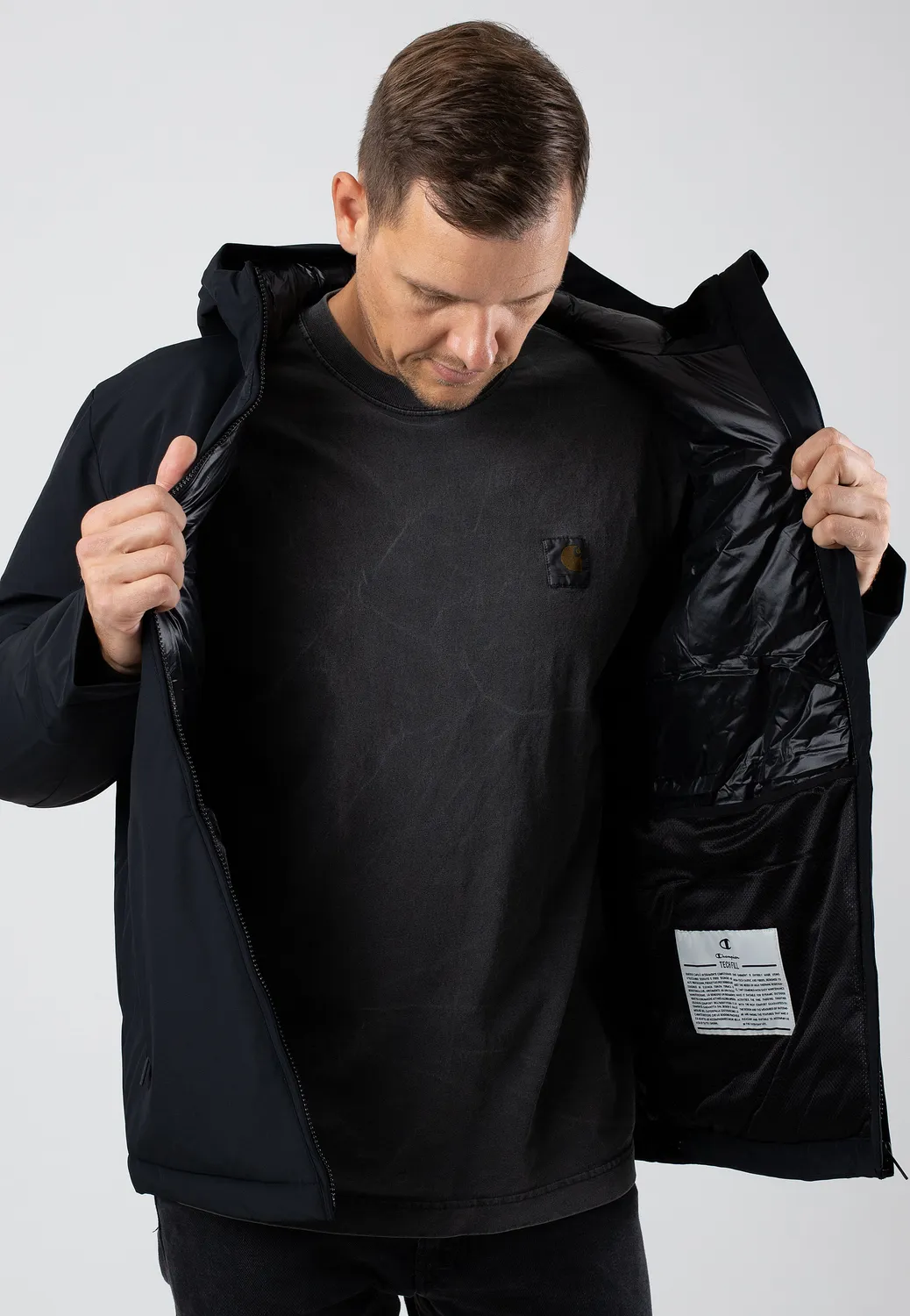 Hooded Black Beauty Jacke Hardshell schwarz M-XL