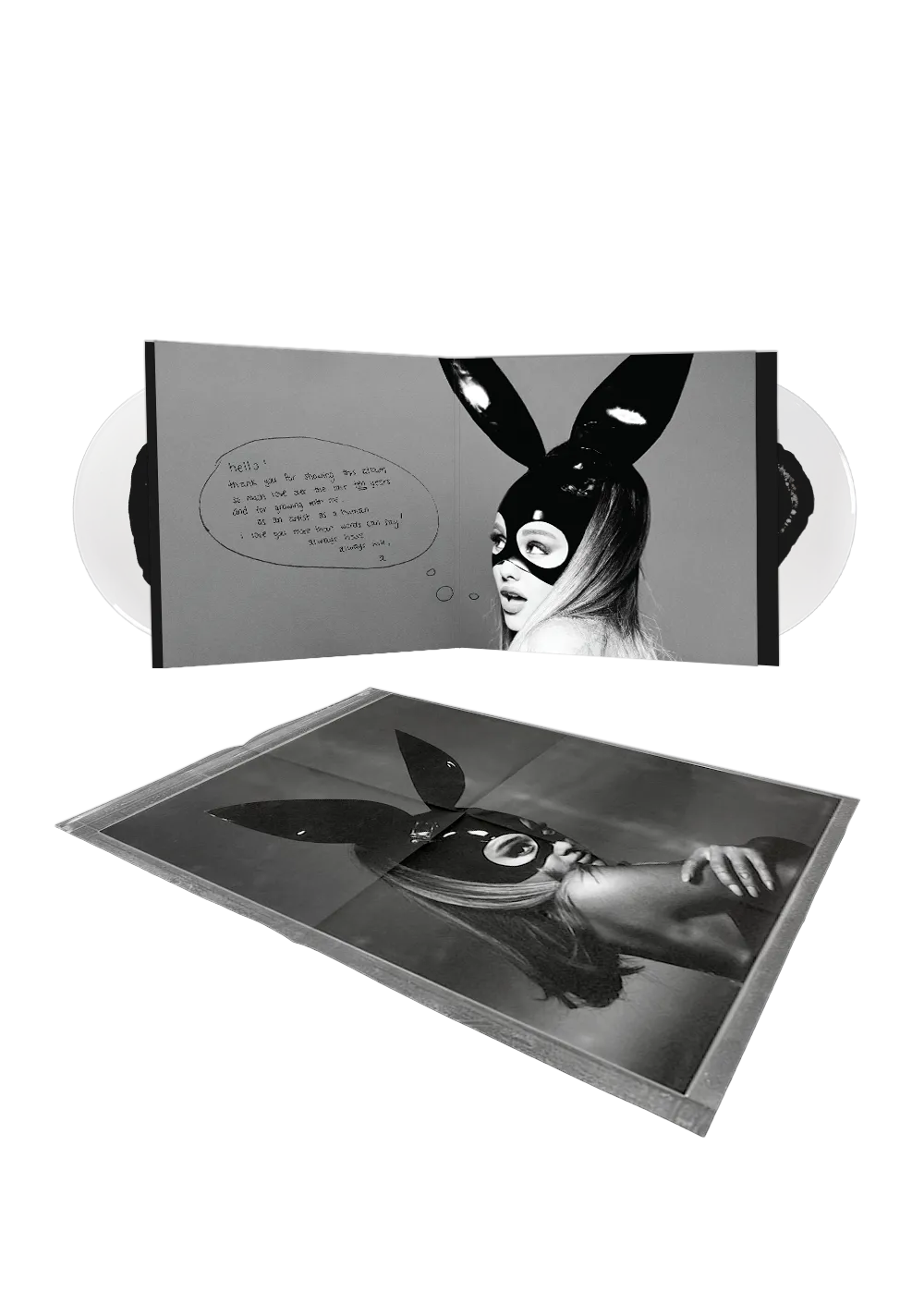 Ariana Grande Dangerous Woman Tenth Anniversary 2LP Vinyl Schwarz-Clear