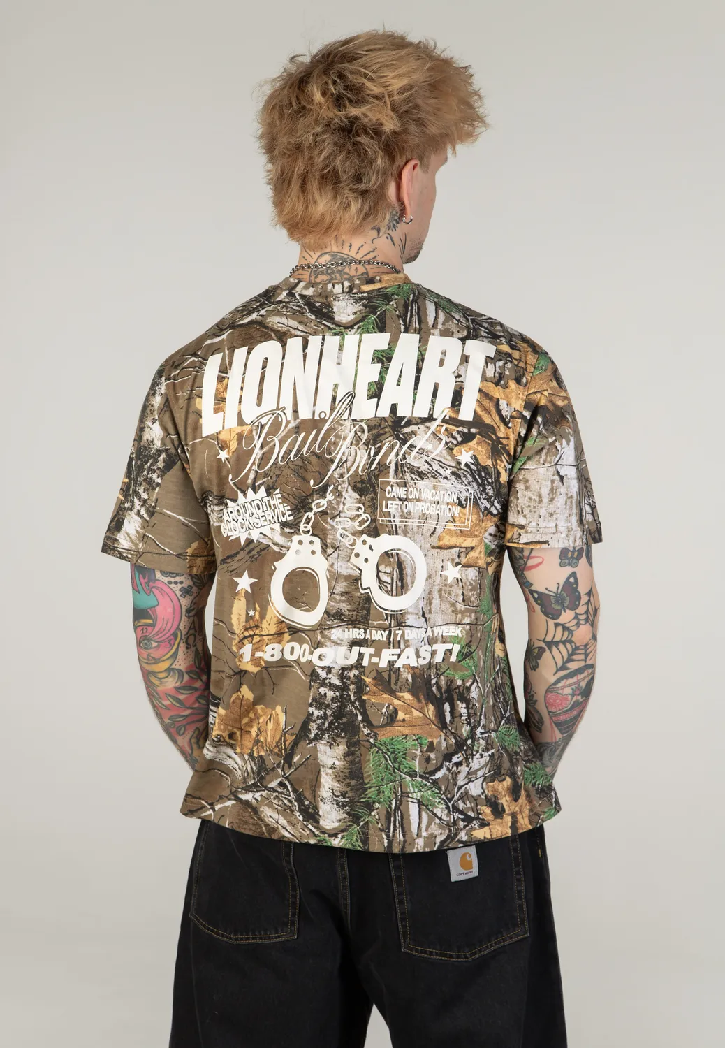 Impericon Bail Bonds Real Camo T-Shirt grün