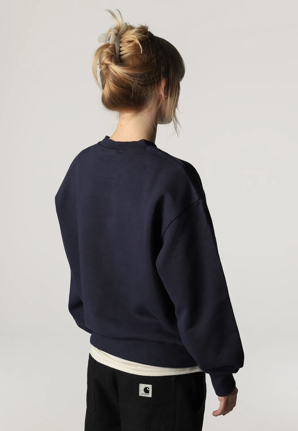 Impericon W Casey Dark Navy Silver Sweater Damen XS-L