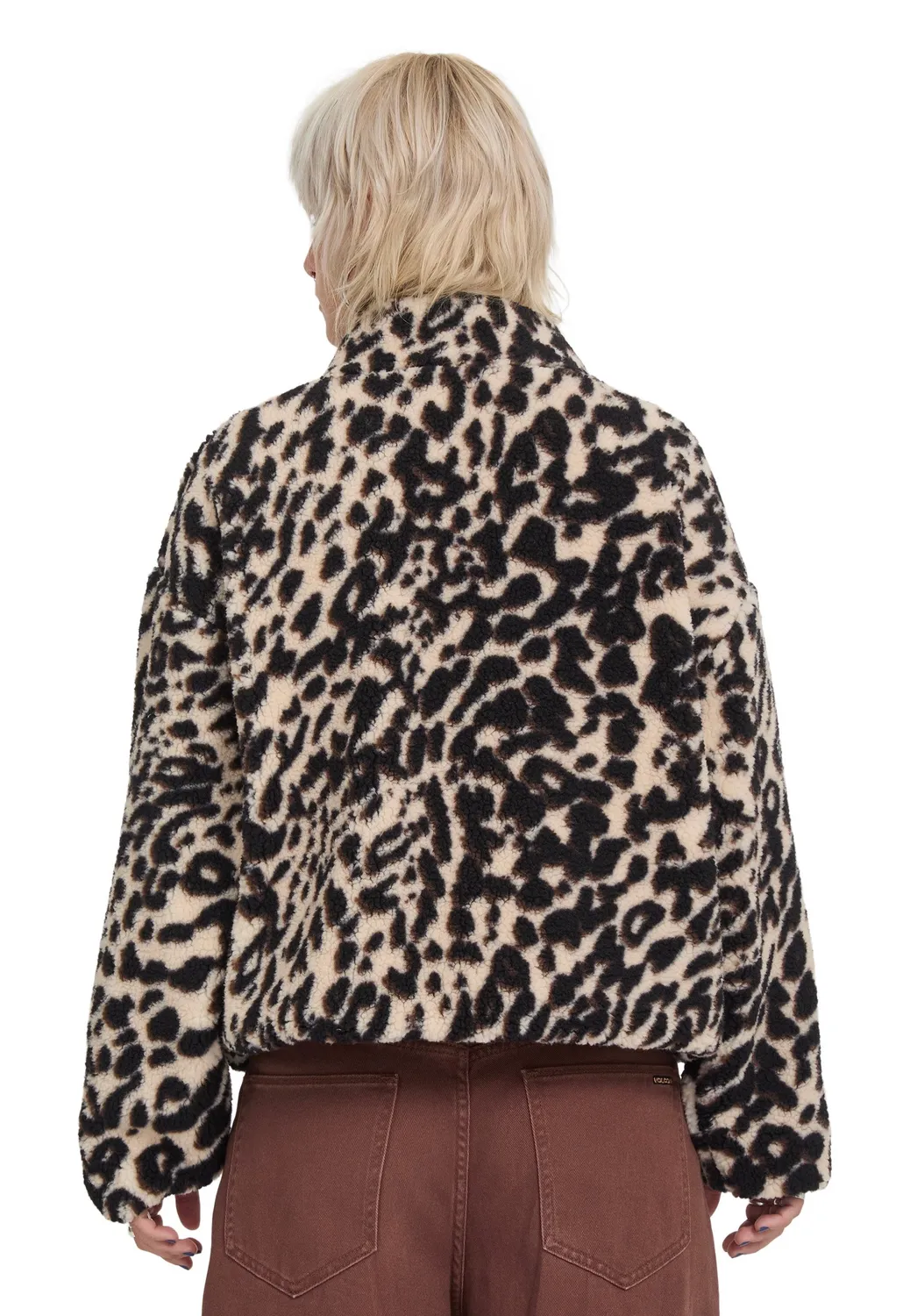 Impericon Wylding Out Sherpa Animal Print Jacke Fleece