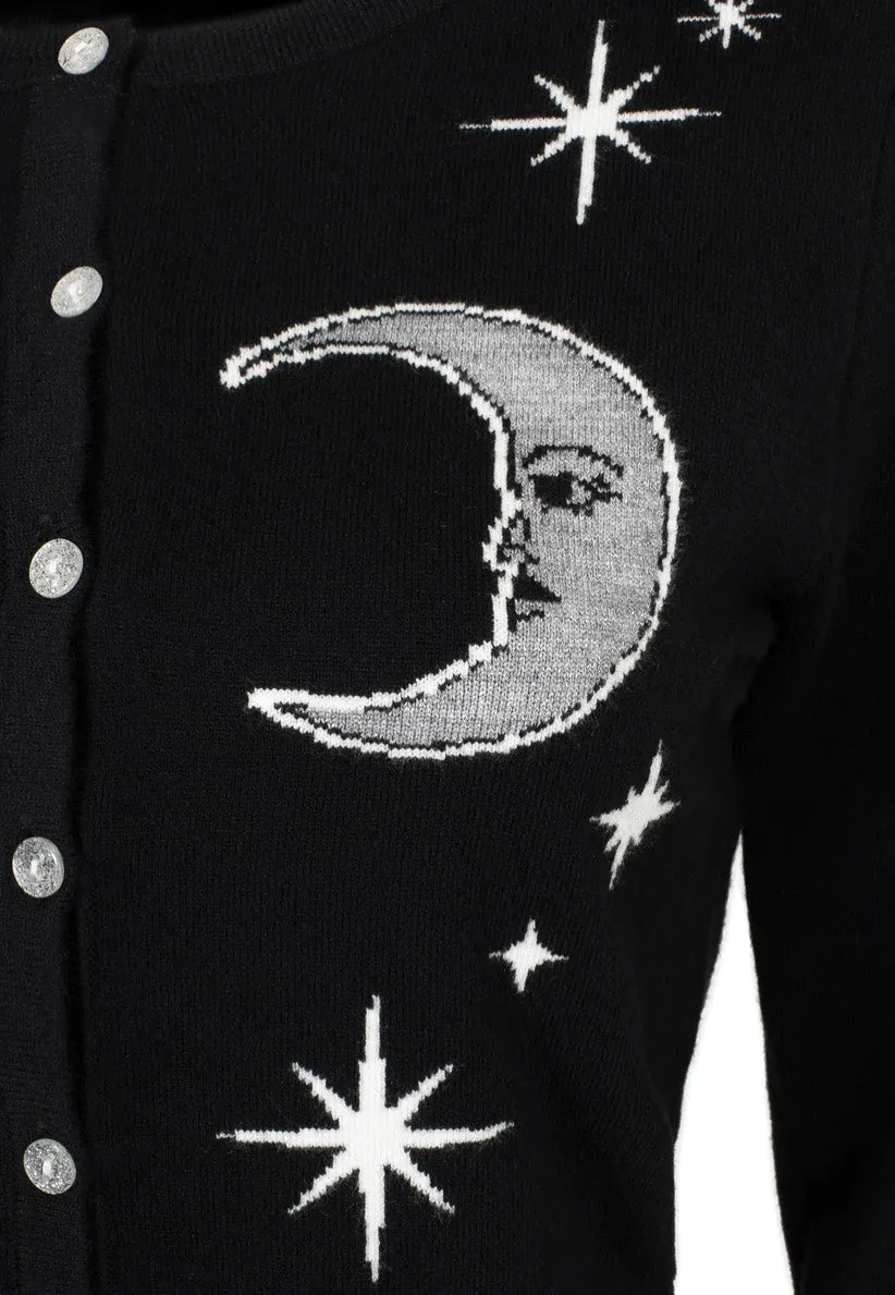 Impericon Solaris Black Cardigan schwarz Gothic Strick