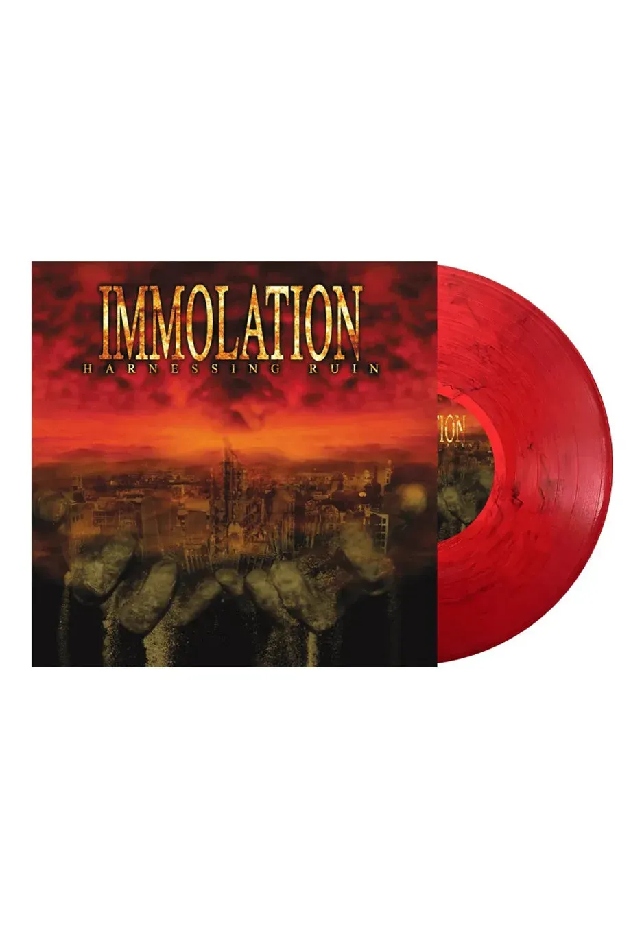 Immolation Harnessing Ruin Vinyl LP Rot Schwarz Marbled Death Metal