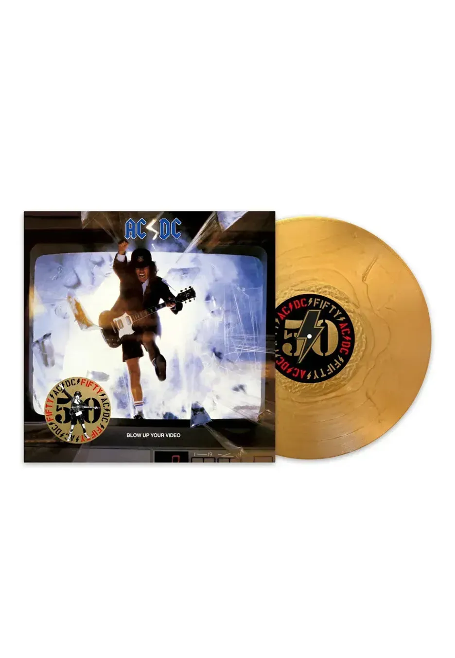 AC/DC Blow Up Your Video 50th Anniversary Gold Vinyl LP limitiert