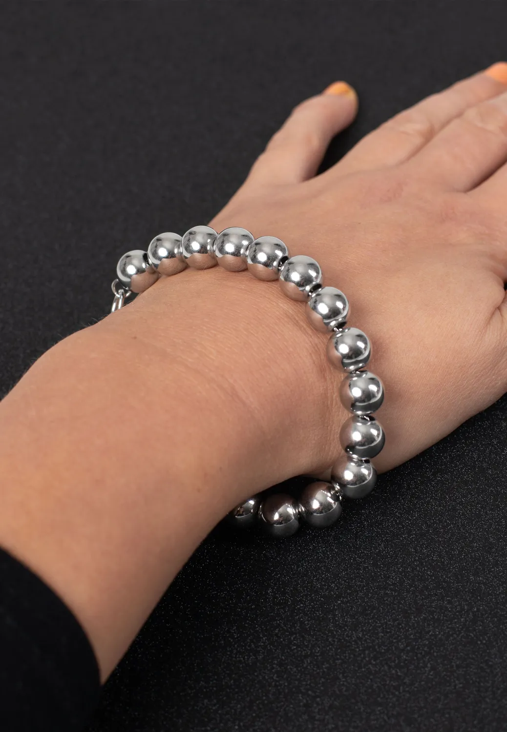 Impericon Bubble Silver Armband grau Streetwear