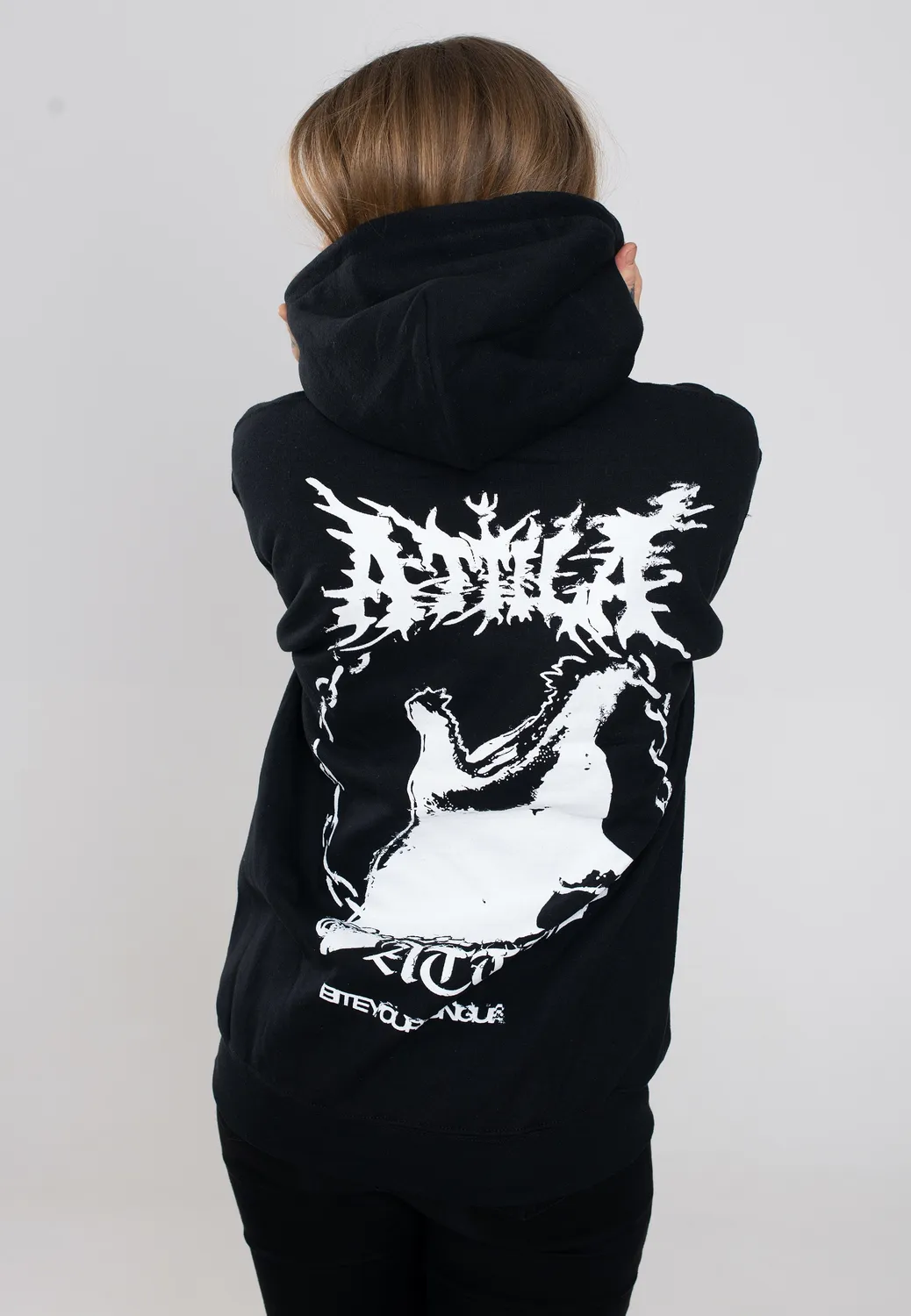 Impericon Bite Your Tongue Hoodie schwarz Unisex